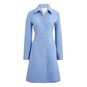 J.Crew Misty Blue Wool Lady Day Coat - NEW with Tags